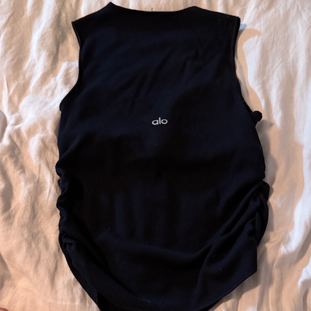 ALO Yoga Black built in bra top